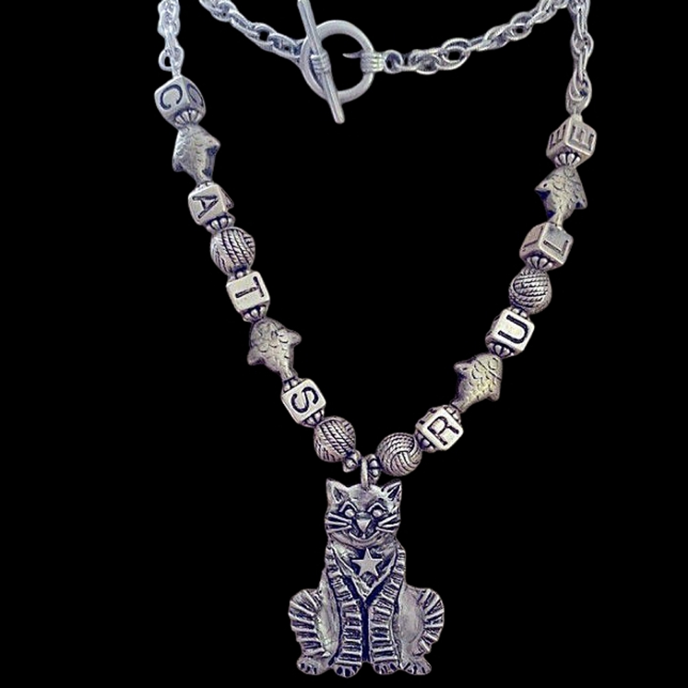 Silver Cat Necklace